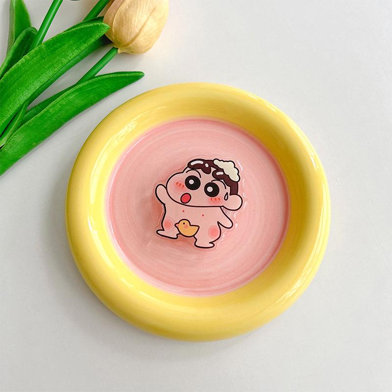 Cartoon Xiaoxin Cute Airbag Mobile Phone Holder Back Sticker Retractable Acrylic Desktop Watching Drama Support Frame Niche