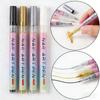 4Color Quick Dry Nail Art Pen Markers Nail Polishing Pen Safe Ink for Precise Designs Portable Use in Any Situation