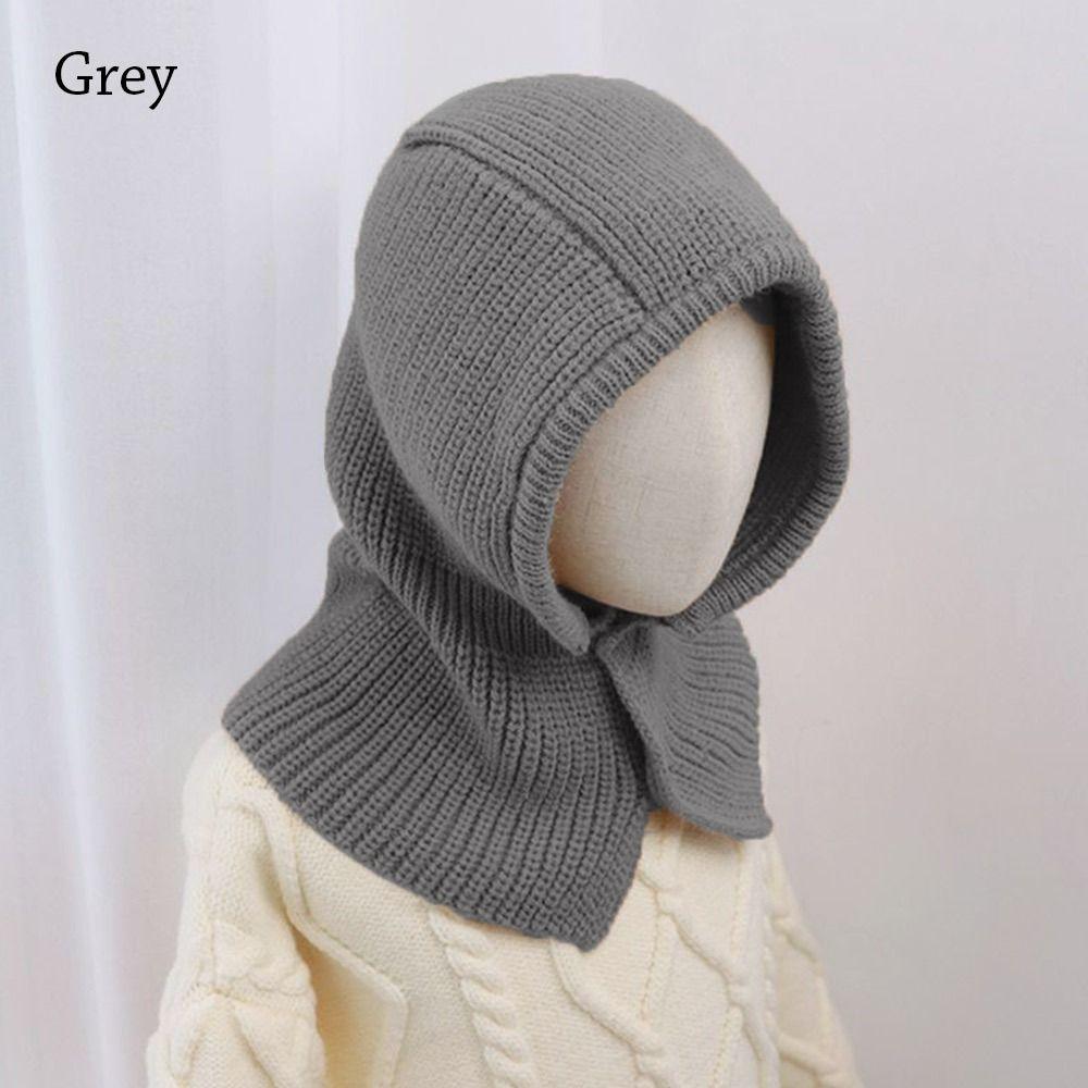 

Теплый шарф-шапка, ветрозащитная защитная шапка для ушей, зимняя утепленная шея для мужчин и женщин серый
