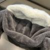 Solid Color Penguin Ear Moving Hat Fluffy Children Plush Pullover Cap  Outdoor Sport