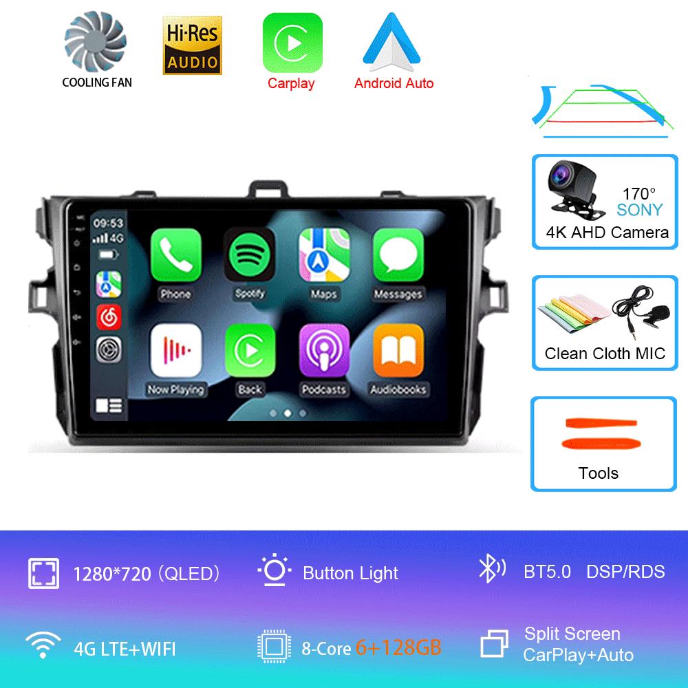 Android 14 Car Radio For Toyota Corolla 10 E140 E150 2006 - 2013  Multimedia Video Player Navigation stereo GPS  No 2din 2 din d