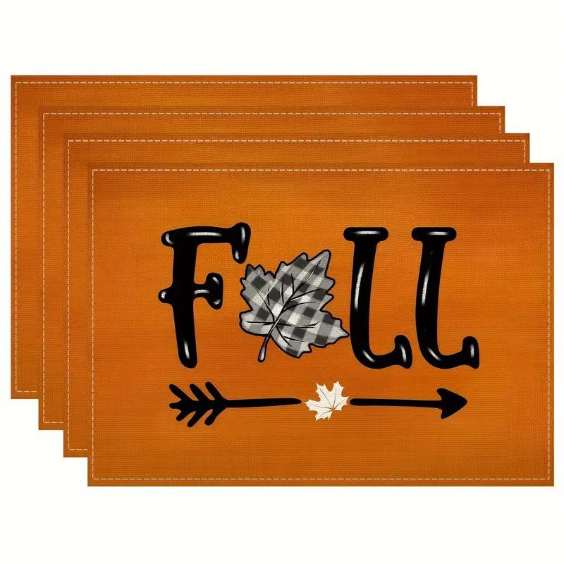 Autumn Pumpkin Halloween Placemat for Kitchen & Dining - Multiple Options Available