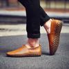 Sommer-Herren-Mokassins, Slipper, zum Fahren, leicht, Gommino, flach, zum Gehen, orthopädische, handgefertigte Schuhe für Herren