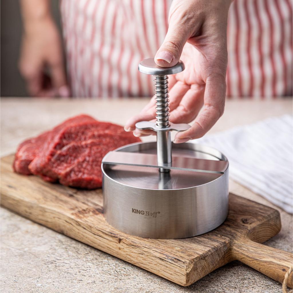 Verstellbare Form Burger-Fleischpresse KINGHOFF KH-1879