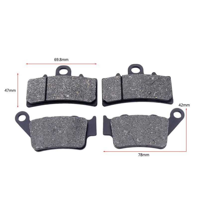 1 Set Motorcycle Front and Rear Brake Pads For Duke 125 200 250 390 4T RC125 RC200 RC250 C390 RC 125 200 250 390 2011-2018