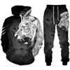 Man Woman Casual Hoodie+pants 2PCS Country Girl Deer Hunting 3D Print Tracksuit Set Set Fashion Camo Streetwear Pullover Clothes