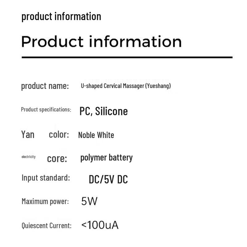 Enlluean U-shaped Neck Massager
