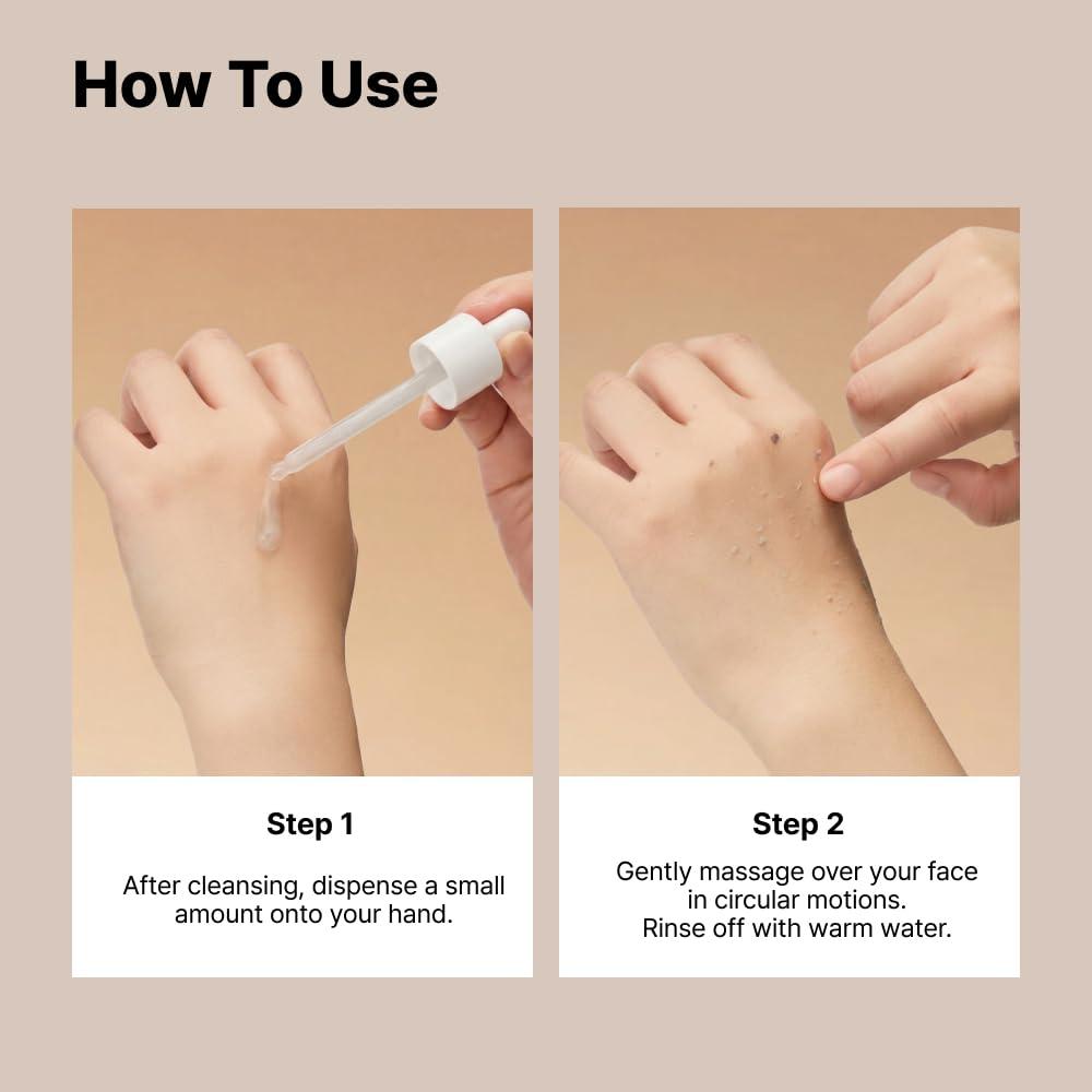 AHA, BHA, Skualen içeren NIDA Siyah Pirinç Siyah Nokta Peeling Serumu
