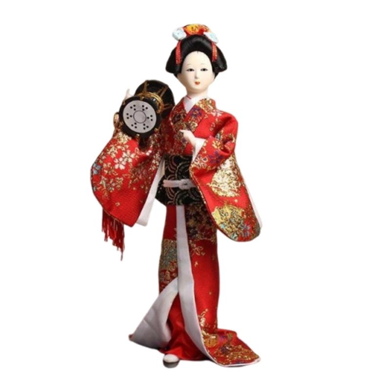 

Home Decors Japanese Asian Kimono Dolls Traditional Geisha Dolls Model Figurine Restaurant Centerpieces Table Decoration