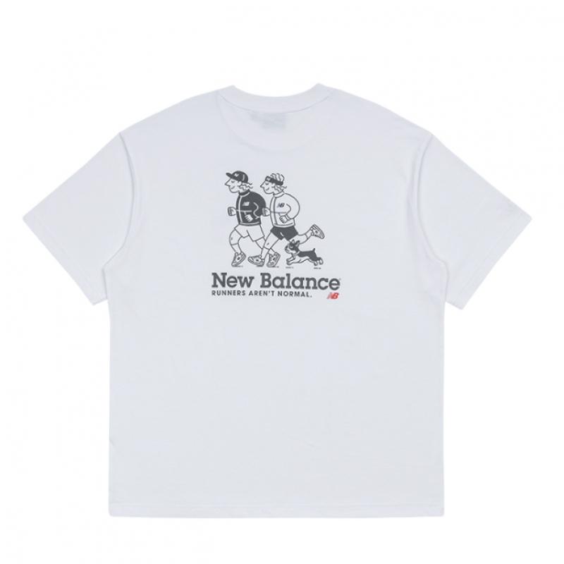 New Balance Uni Nb Boy Runners Club Friends ShorT Sleeve T shirT Nbned