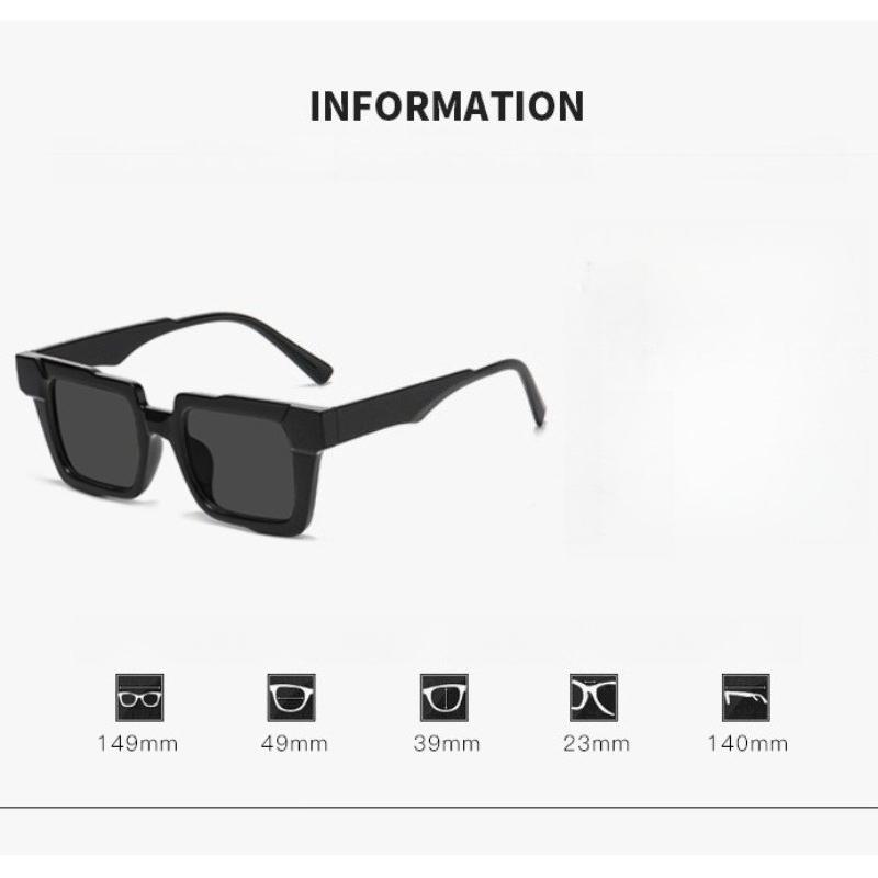 Retro Oversized Square Frame UV-Protective Sunglasses for Men and Women Personalized Color-Blocking Classic Driving Shades