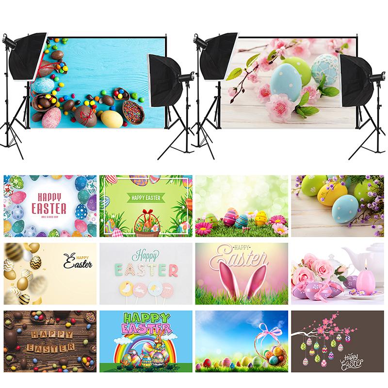Easter Theme Background Cloth Egg Bunny Backdrop Photography Photographic Party Decor Background Photo Studio
