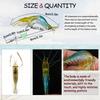 Soft Fishing Luminous Shrimp Lure with Hook Swivel Beads Artificial Silicone Glow Fishing Bait Fish Bait Set Jigging