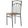 Dining Chairs 2 Pcs Brown MDF
