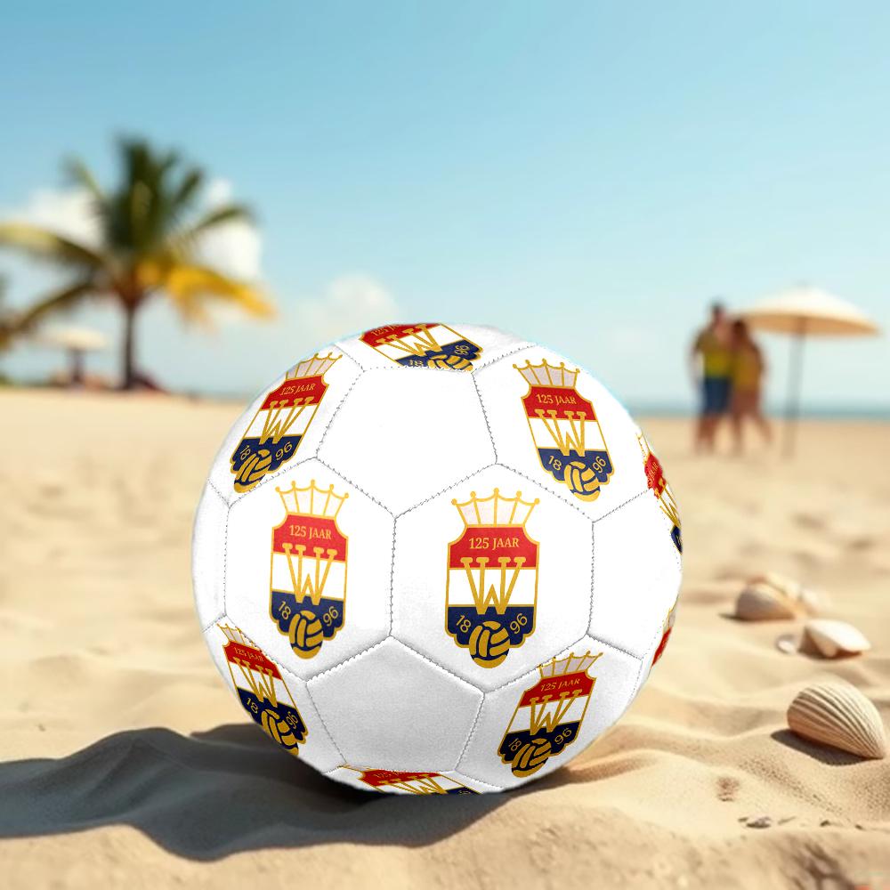 Willem II Tilburg size5 Soccer Ball, colorful, suitable for all ages, machine-stitched, PVC material, competition grade,durable and high bounce