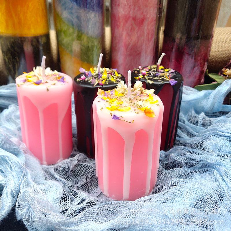 Small Human Couple Candles: Male & Female Figures