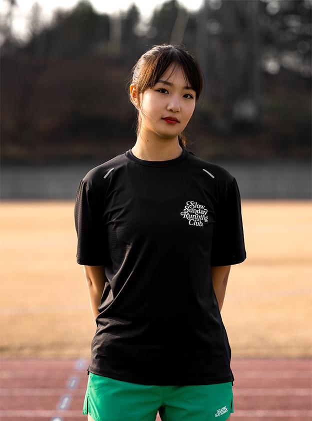 Seullouseondei Aero Running Logo Short Sleeve T-Shirt Black