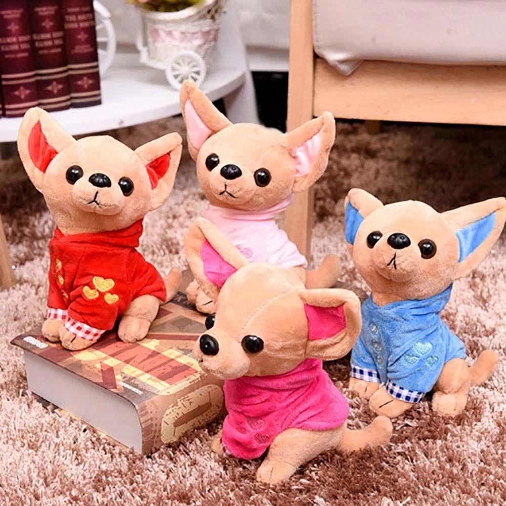 17cm Cute Children Present Kids Toys Birthday Gifts Simulation Animal Doll Plush Pillow Dog Stuffed Toy Chihuahua Dog Plush Toy
