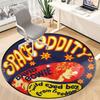 1pc Space Oddity Chair Carpet for Office Non-Slip, Soft & Comfortable, Carpet for Office, Gaming, Lightweight Round Floor Mat