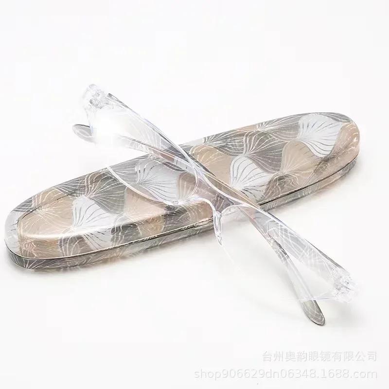 

Portable And Exquisite Presbyopia Glasses Anti Blue Light Integrated Far Sighted Glasses Wearing Glasses Box 4.0