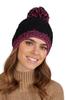 Catrina Women' Hat with Pompom Black and Pink