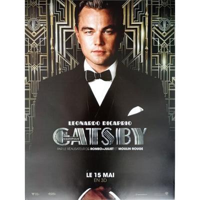 GATSBY Original Preventive Rolled Cinema Poster Small Size 54x40cm Leonardo Dicaprio