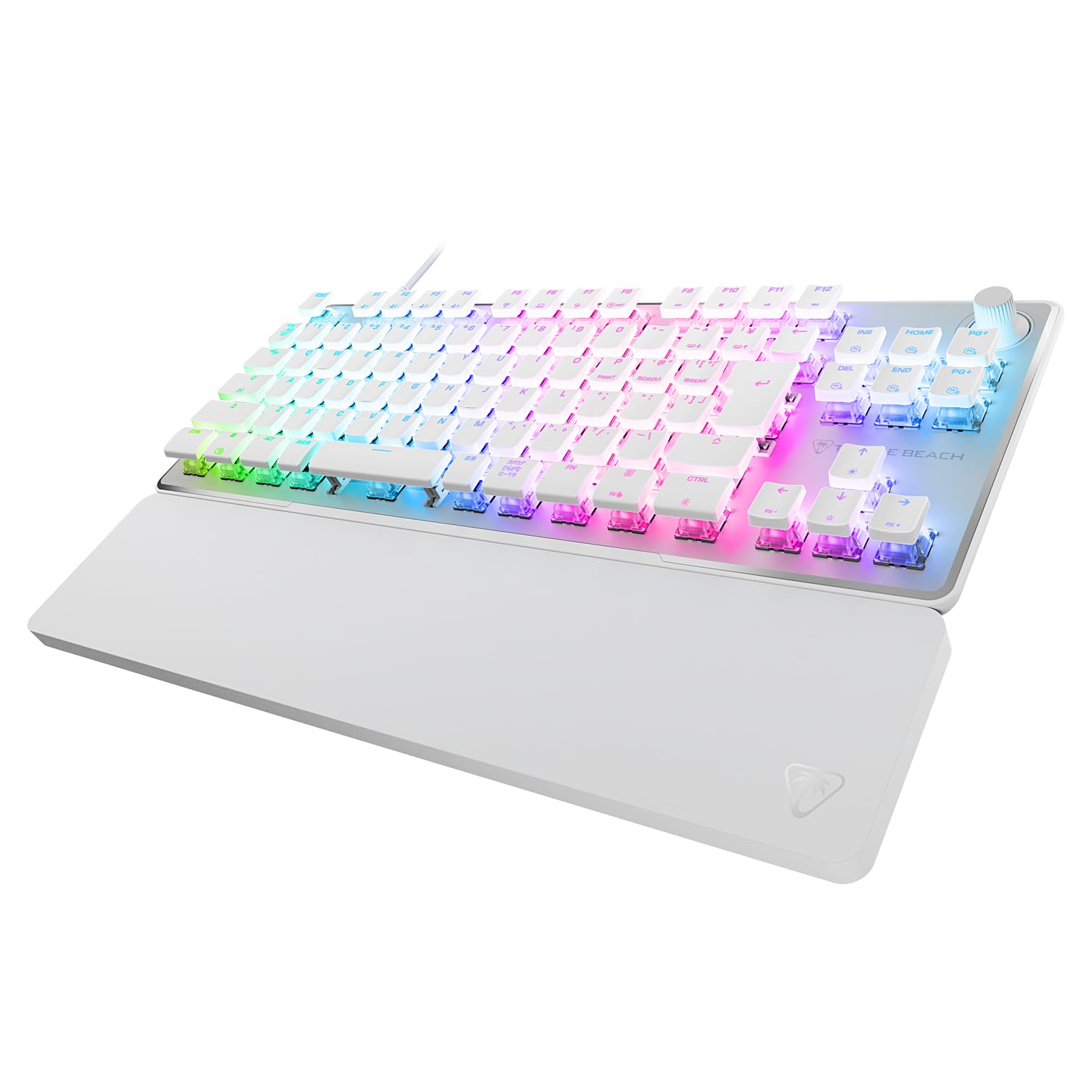 

TURTLE BEACH Gaming Keyboard with Rapid Trigger Vulcan II TKL Pro Reactap can be used Variable Actuation Japanese Layout Wired White Hall Effect білий
