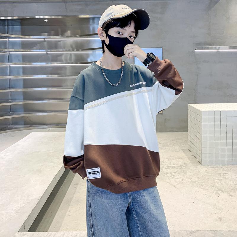 Jongens Mode Hoodie Lente en Herfst 2025 Kinderen Vrije Tijd Losse Knappe Hoodie