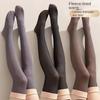 Velvet Translucent Stretch Socks Thickened Sexy Sock Boots Fashion Warm Knee Socks