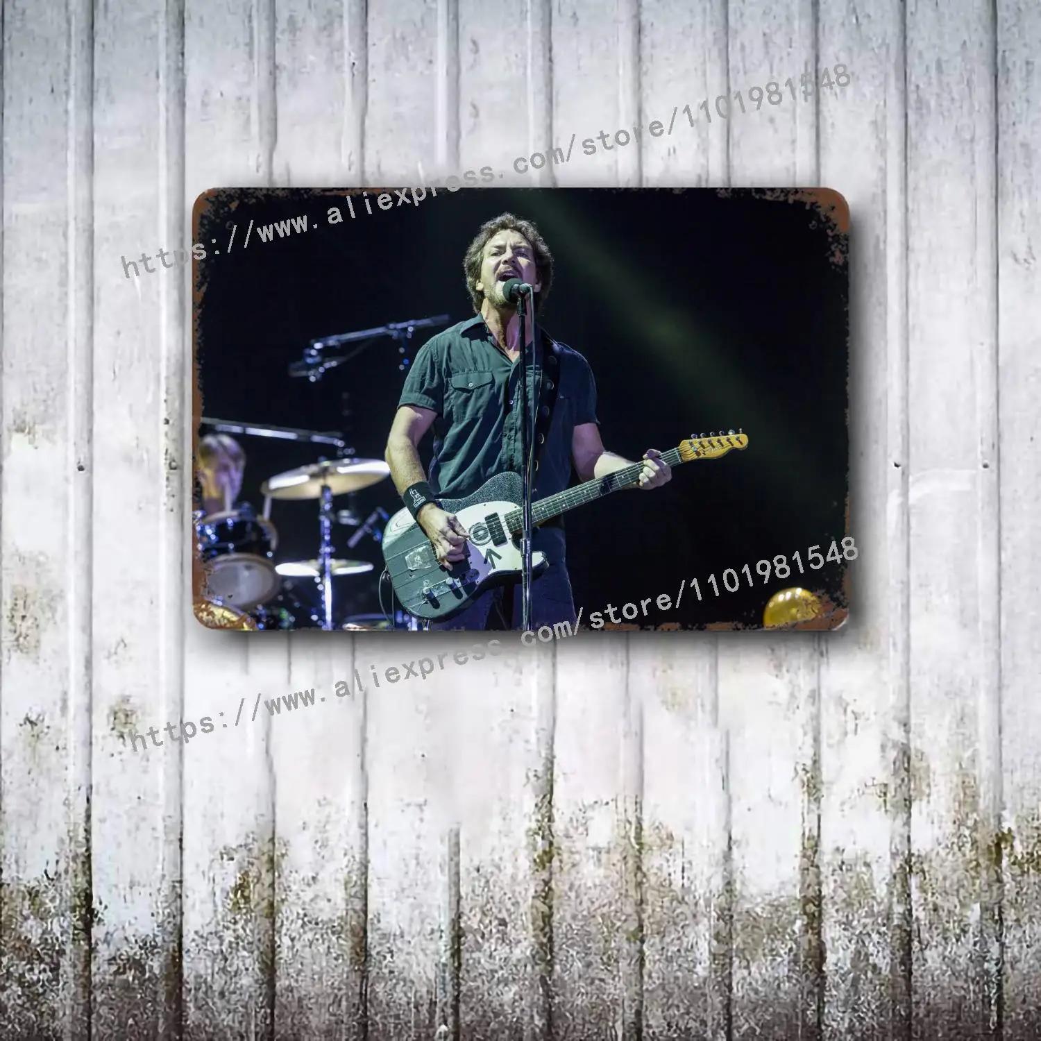 

Pearl Jam Band metal Decor Poster Vintage Tin Sign Metal Sign Decorative Plaque for Pub Bar Man Cave Club Wall Decoration 30x40cm(11.8x15.7inch)