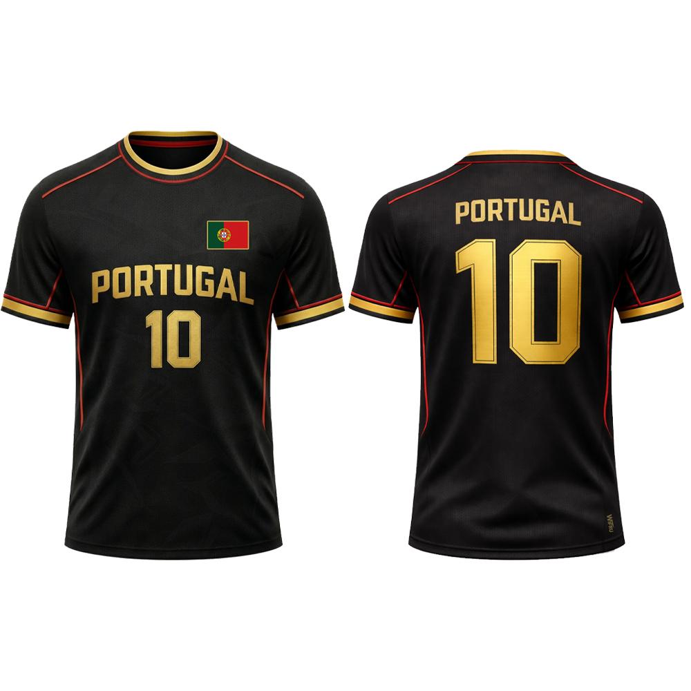 2026 Nieuw Portugal Vlag Print Shirt Ademend Sneldrogend Sportkleding Zomer Unisex Trainingskleding Volwassen Fan T-shirt