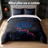Set Biancheria da Letto Bolton Wanderers FC 1 Copripiumino + 2 Federe Morbido Traspirante Biancheria da Letto per la Casa
