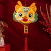 Cartoon Dragon Dragon Year Lantern DIY Materials with LED Light Handheld Lantern  Spring Festival