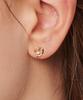 Loveenb [14K Gold] Melting Heart Earrings