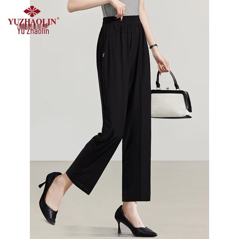 Women's Mid-Aged Straight-Leg Capri Pants, Thin Summer Style