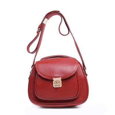 Borsa a tracolla da donna in vera pelle, moda europea e americana 2025 - Leggera pelle bovina, design quadrato piccolo