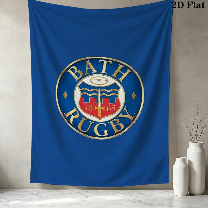 Bath Rugby Wall Tapestry Aesthetic Wall Hanging Printed Fabric Blanket Decorative Tapestries For Bedroom Living Room Home Decor