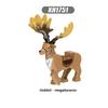 Christmas Elk Reindeer Deer Figures Animals Building Blocks Bricks Playthings for Children Kids Xmas Plaything Block Gifts