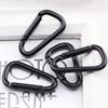 4 Pcs Heavy Duty Spring Snap Hook Small Mountaineering Buckle D Rings Clip Hook Climbing Carabiner Keychain Clip