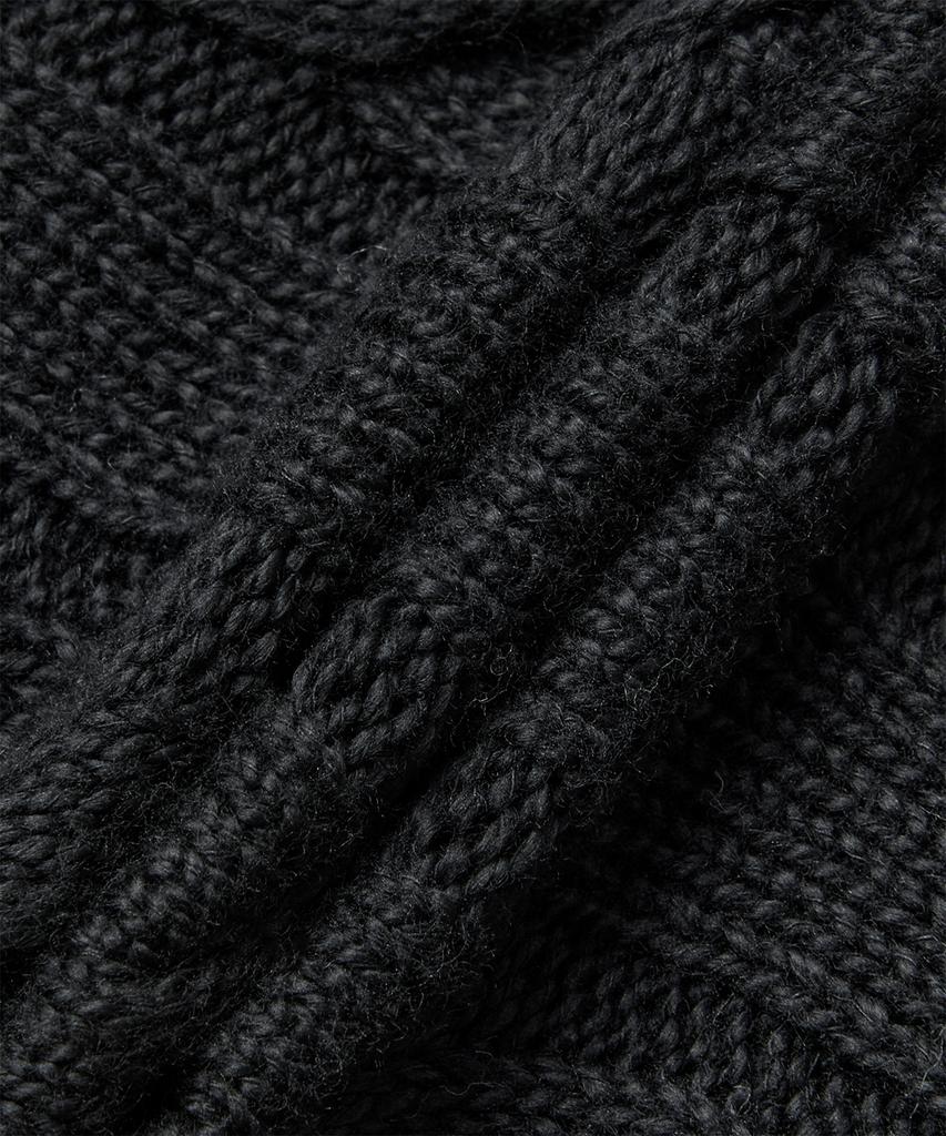POLO RALPH LAUREN Cable Knit Cotton Sweater - Black
