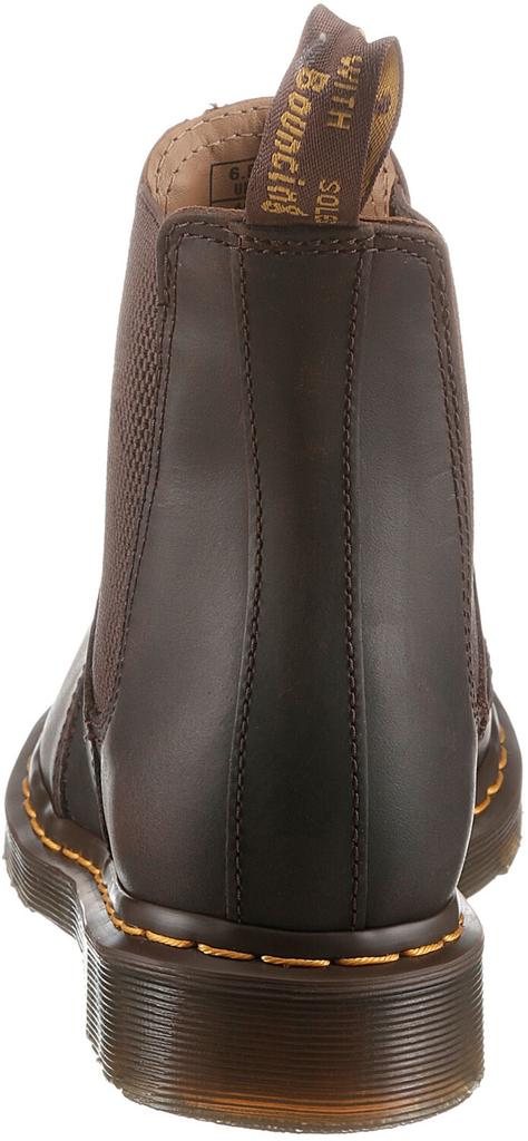 Ботинки Dr. Martens 2976 Yellow Stitch crazy horse темно-коричневые