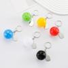 Creative Pickleball Racket Metal Keychain Colorful Hollow Golf Ball Keychains Dink Ball Fans Party Gift Bag Pendant
