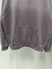 23SS B Brand Gradient Terry Cloth Hoodie with Embroidered Logo, OS Fit, Casual Hooded Sweatshirt