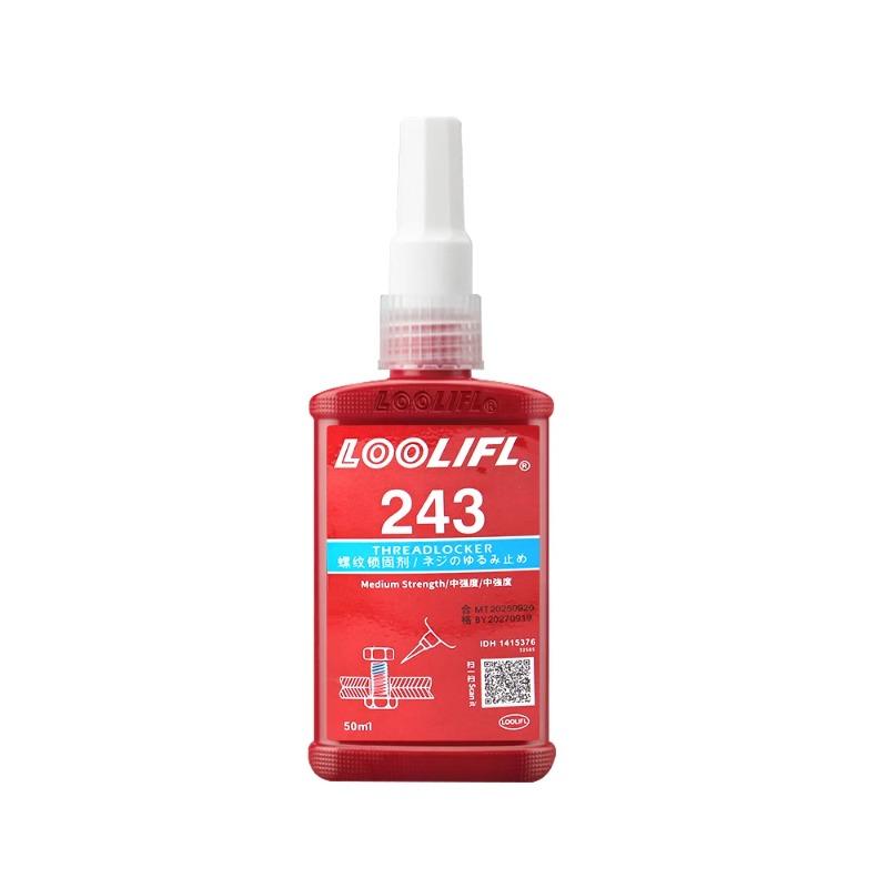 243 Medium Strength Blue Threadlocker 10ml 50ml, Anaerobic Adhesive Anti-Loose Sealant for Nuts Bolts Screws Fastening & Anti-Vibration