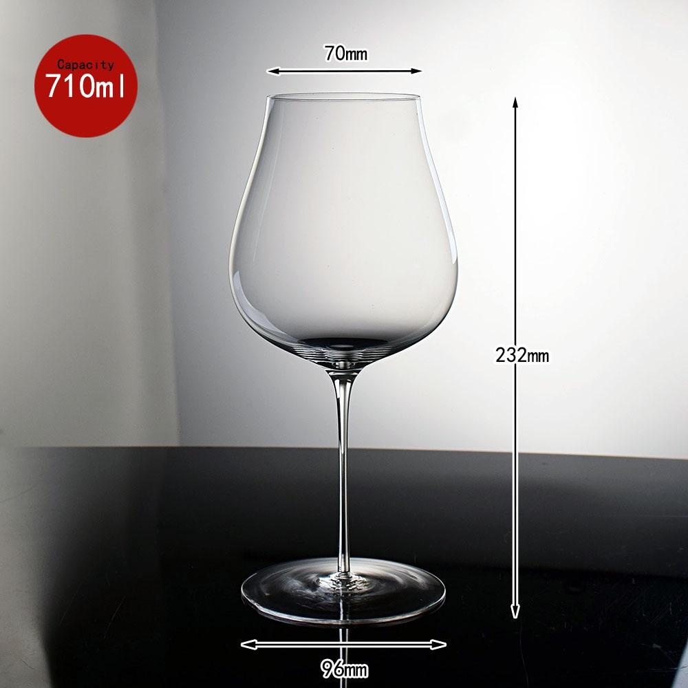 2/1Pcs 940/710ml Crystal Red Wine Glass Crystal Goblet Burgundy Bordeaux Wine Glass Cups Long Stem Tasting Cup Wedding Drinkware 1Pcs