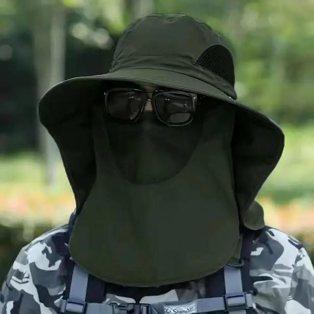 Adjustable Outdoor Fishing Hat Sunscreen Protection Breathable Sunshade Foldable Men Women Hiking Camping Casual Fishing Cap