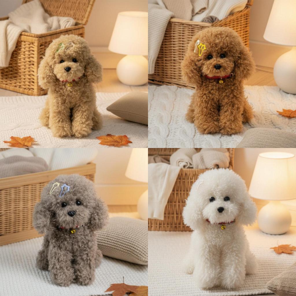 Teddy Dog Plush Toy With Pp Cotton Fill For Kids And Gift Giving