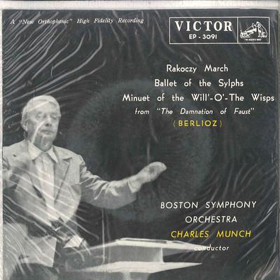 7inch Record BOSTON SYMPHONY ORCHESTRA CHARLES M - Rakoczy March / Ballet Of The Sylph EP3091 VICTOR Japan Classical Used