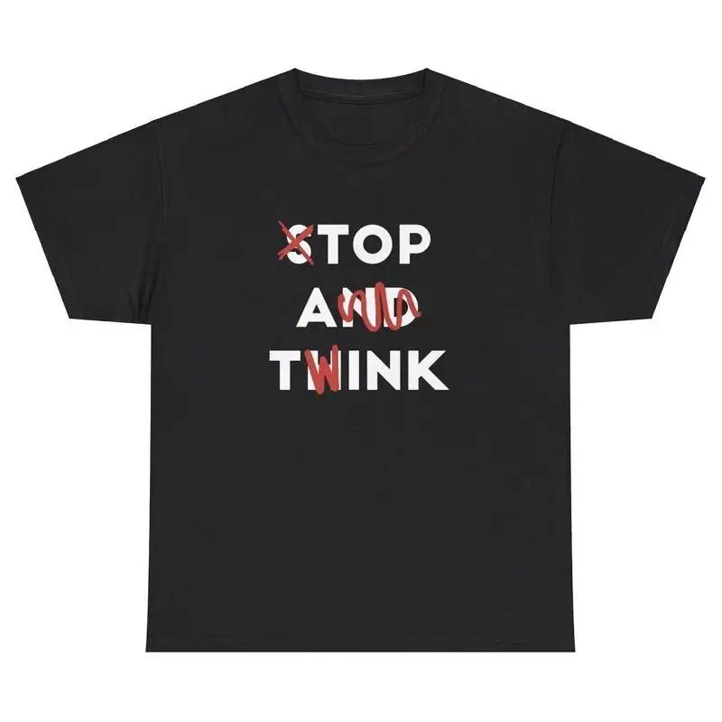 

Top A Twink Funny Tshirt Inappropriate Adult Humor Jokes Gen Z Tshirt Graphic T Shirts Women Clothing Fashion Harajuku Y2K Top 4XL