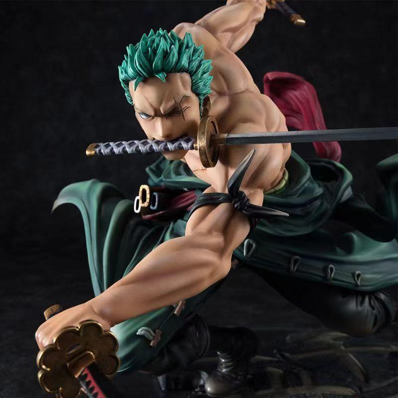 One Piece 10CM Figure Toys Anime GK Roronoa Zoro Three-blade Sa-maximum PVC Action Collection Figurine Model Doll Gifts Kids
